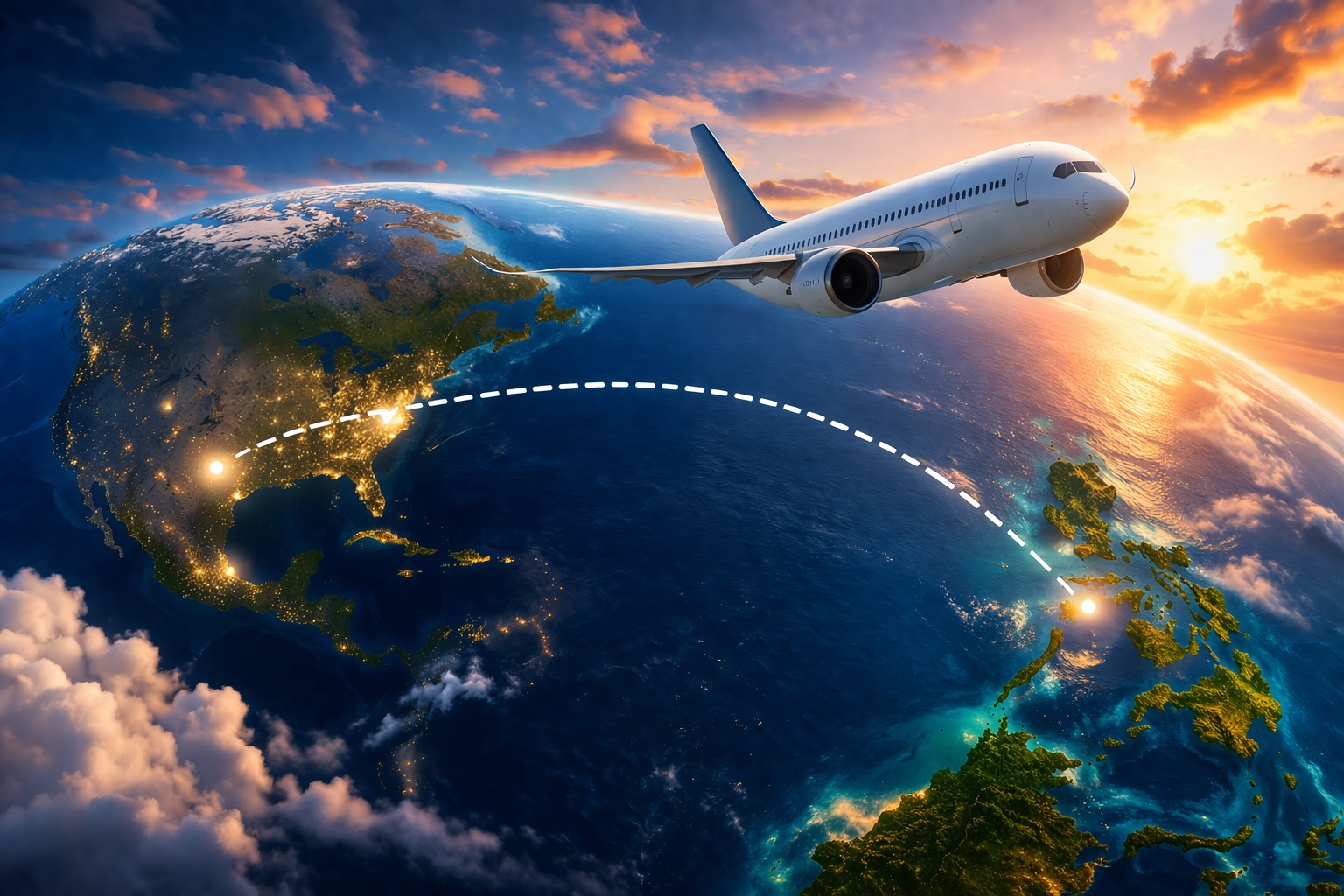 How long is a flight to the Philippines