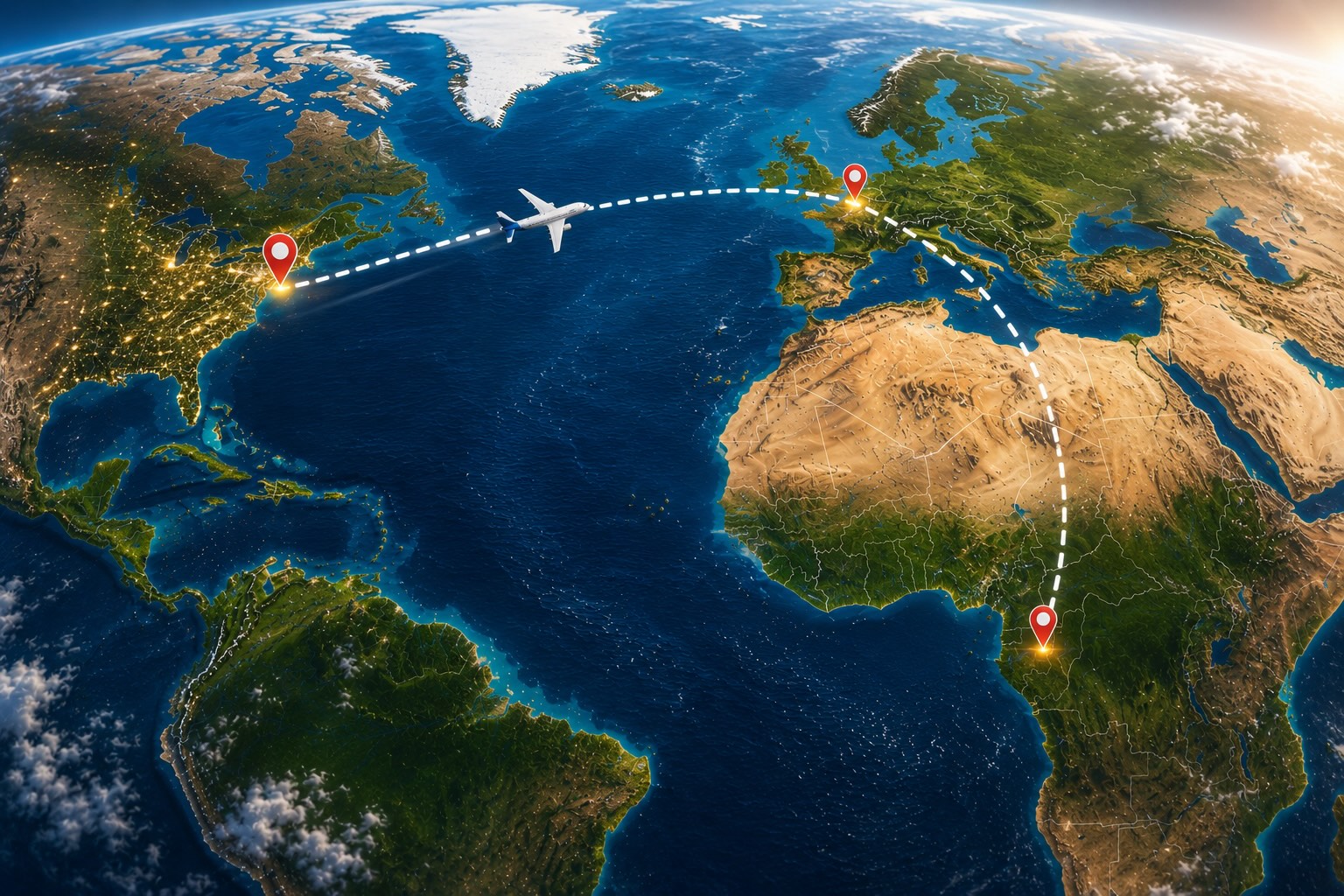 How long is a flights to Liberia from the US and Canada?